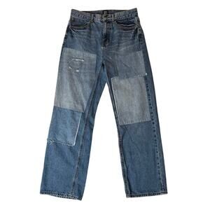 BDG Urban Outfitters Cowboy Patchwork Distressed Straight Jeans 29